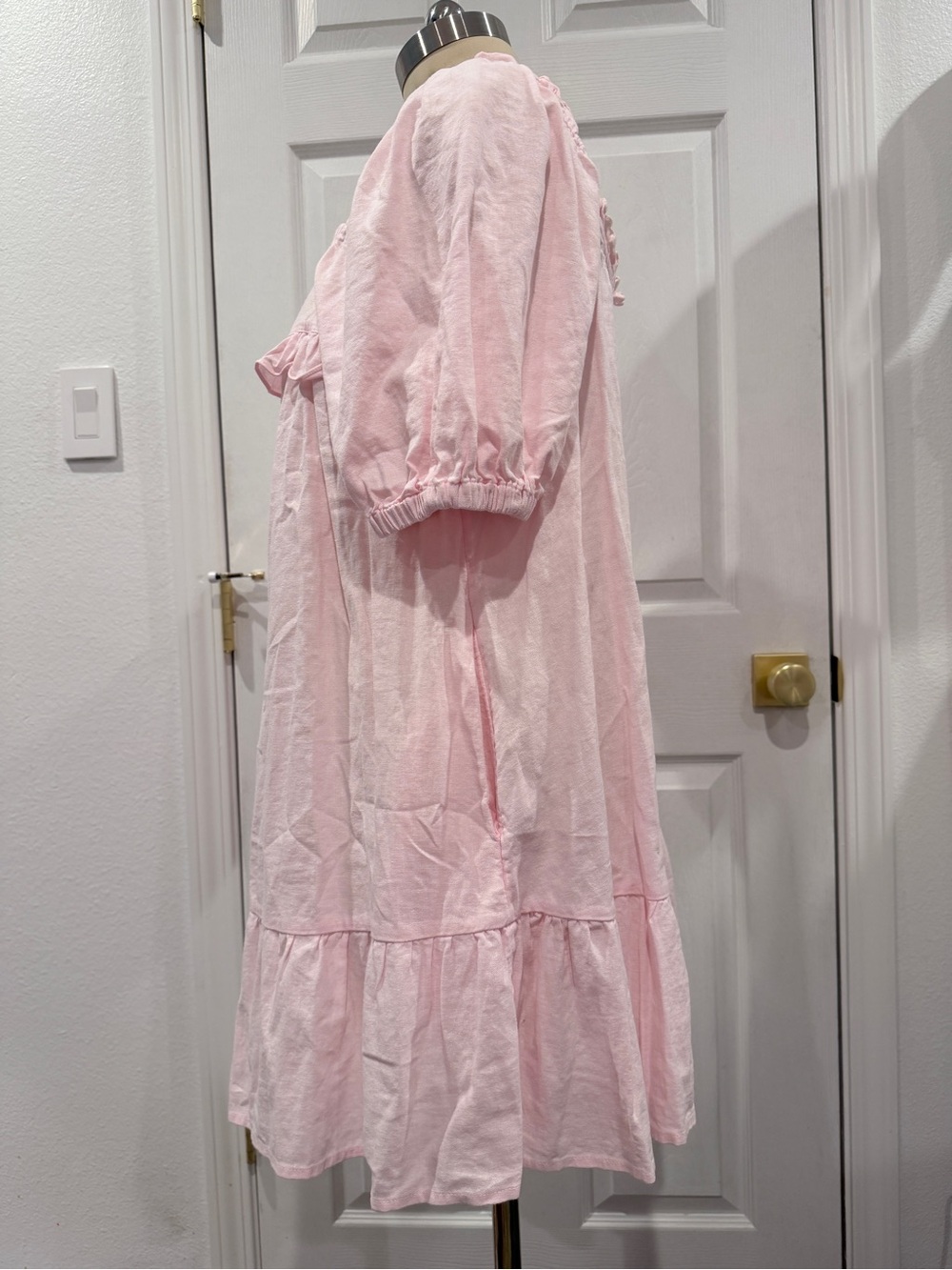 Stoney Clover Lane x Target Light Pink Ruffle Button-Front Dress - M - Picture 6 of 14